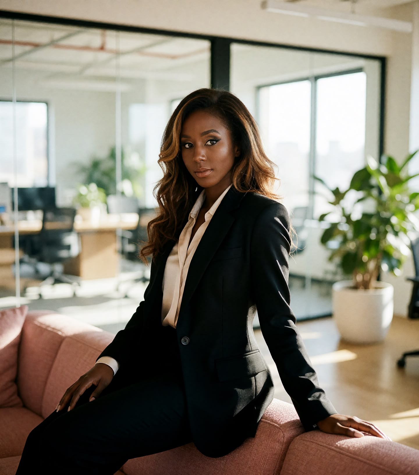 Vannette Tolbert, editorial portrait, natural window light